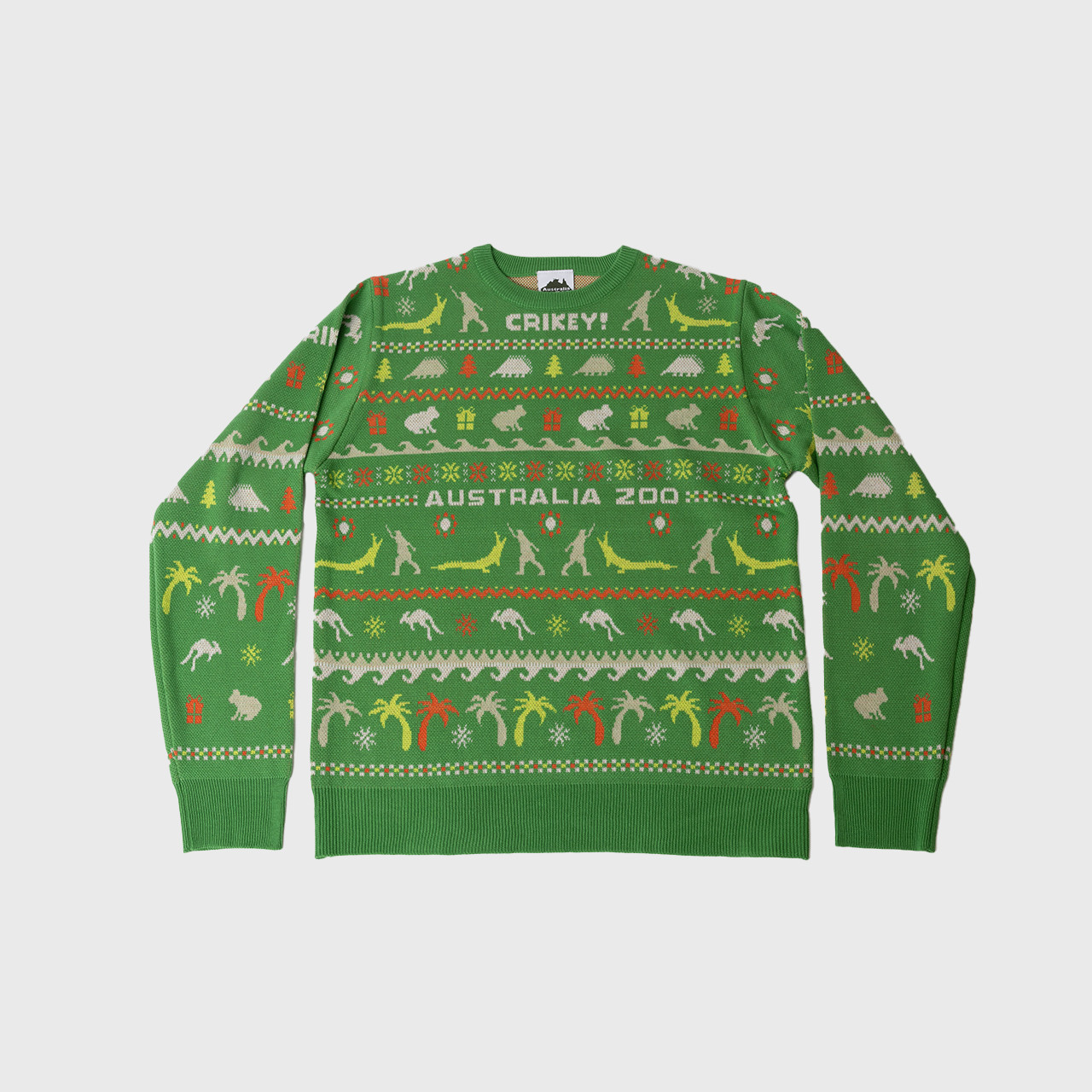 Knitted Christmas Sweater Green - Main Image