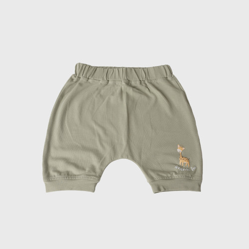 Safari Romper Shorts - Eucalyptus