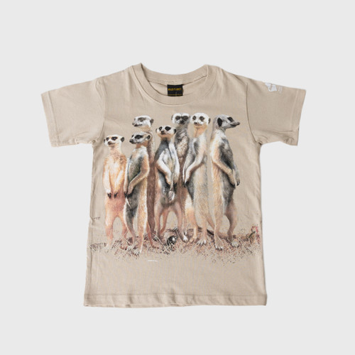 Meerkat Kids T-Shirt - Sand