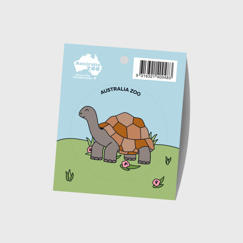 Australia Zoo Round Sticker - Tortoise