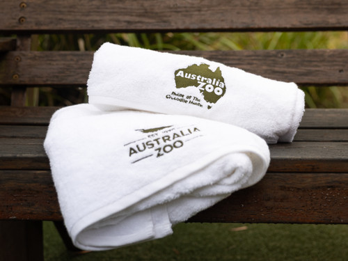 Australia Zoo White Cotton Towel