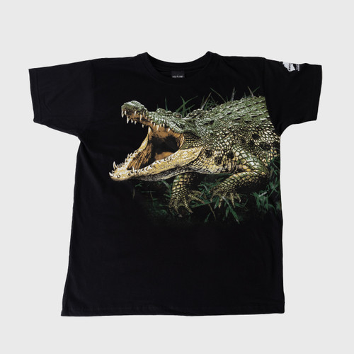 Crocodile Adult T-Shirt - Black 