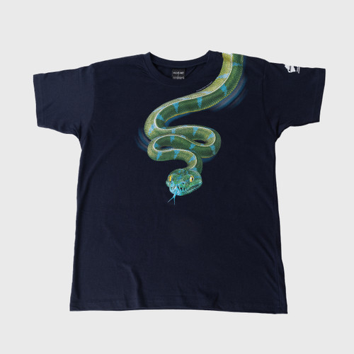 Snake Adult T-Shirt - Navy