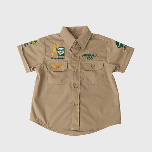 Steve Irwin Day Khaki Shirt Kids