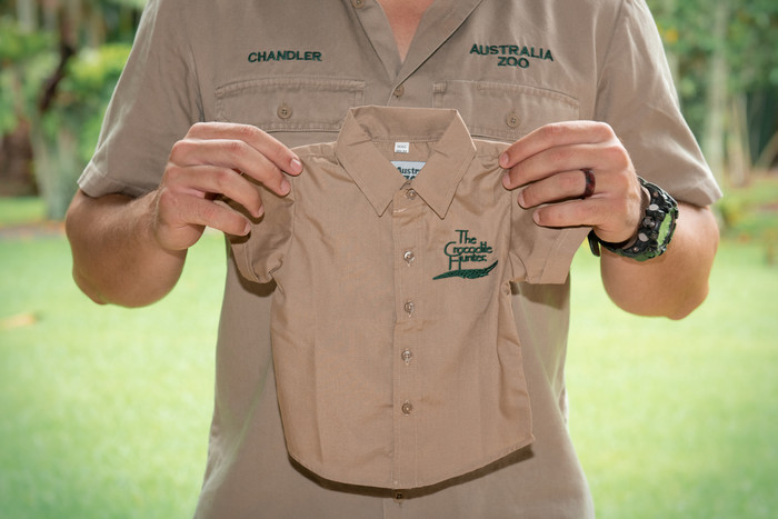 Crocodile Hunter Khaki Shirt Baby