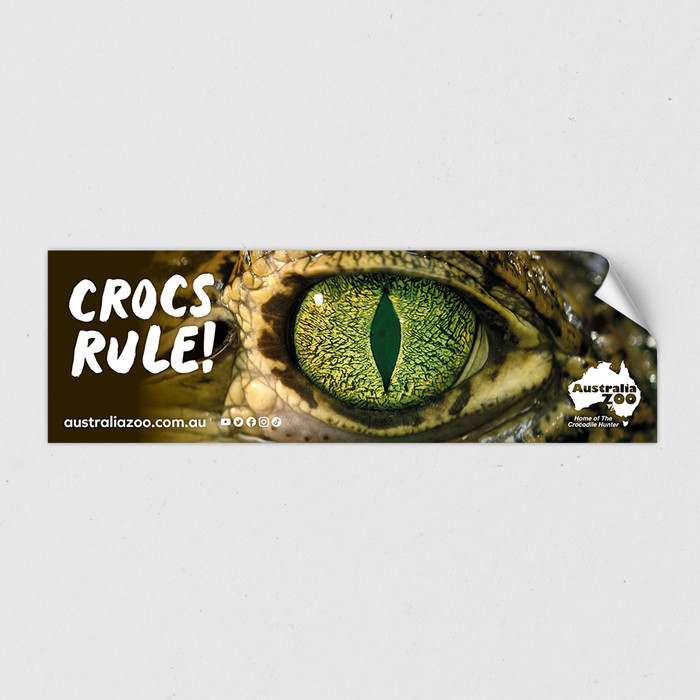 Australia Zoo Sticker - Crocs Rule Eye