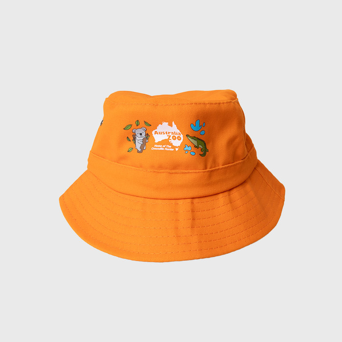 Bucket Hat Australia Zoo Kids Orange