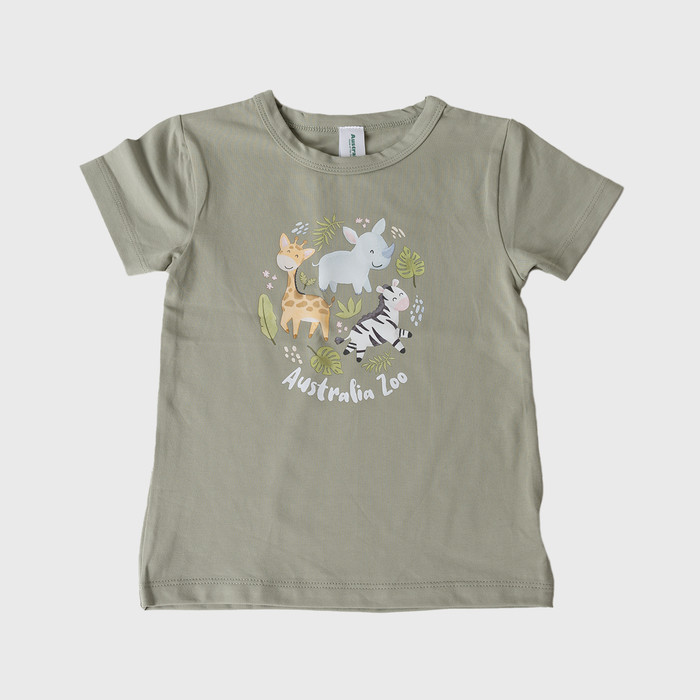 Safari Kids T-Shirt - Eucalyptus 
