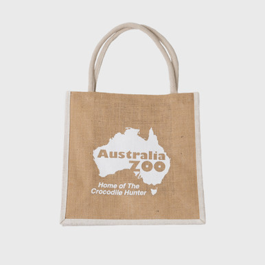 Jute Tote Bag Australia Zoo White - Main Image
