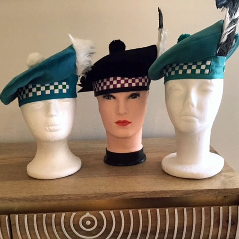 Made to measure highland dance hats