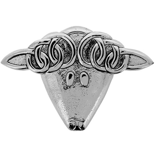 Pewter Scottish Sheep Brooch