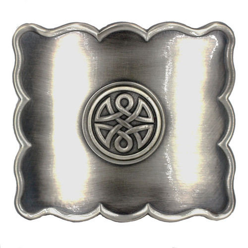 Celtic Design Brushed Look Kilt Buckle