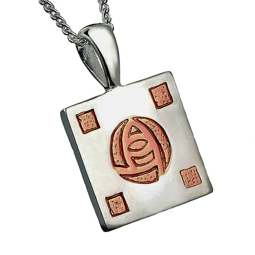 Mackintosh Square Pendant Rose GP Drop