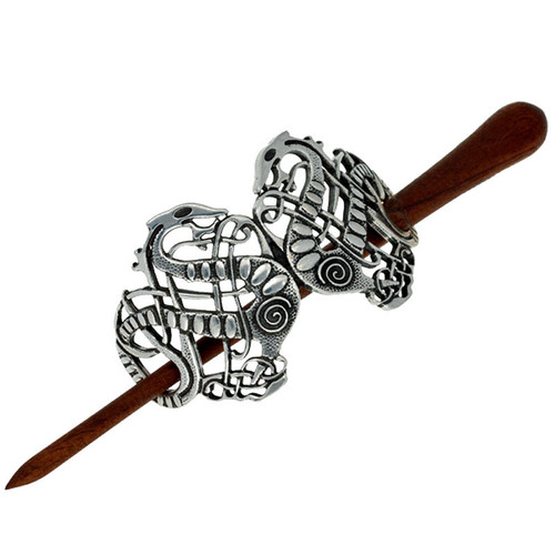 Viking Serpent Hair Slide