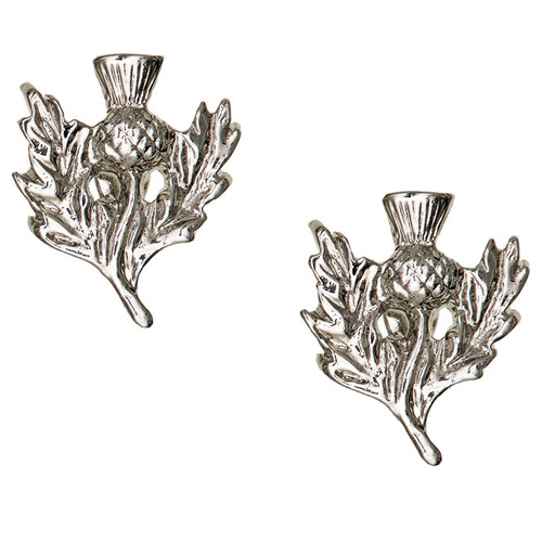 Pewter Thistle Cuff Links