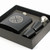 Hip Flask - Celtic Saltire Matt Black Gift Set