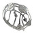 Pewter Mackintosh Glasgow Rose Brooch