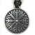 Pewter Helm of Awe Pendant