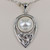 Sterling Silver Trinity Knot with Pearl Pendant