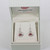 Mackintosh Rose with Mother of Pearl Detail Ear Rings