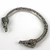 Wolfheads Torc Pewter Bangle