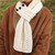 Looped Scarf  White