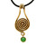 Bronze Spiral Jade pendant