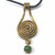 Celtic Bronze Spiral Jade pendant