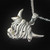 Hamish the Highland Cow Sterling Silver Pendant