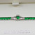 Sterling Silver Tennis Bracelet with Green C.Z