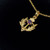Scottish Thistle Pendant with Amethyst coloured stone