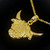 Hamish the Highland Cow  gold finished pendant