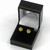 Thistle Sterling Silver Ear Rings with a Gold Finish