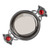 Chrome Quaich with Red glass inset