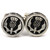 Thistle Round Cuff Links