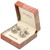 Rhodium Irish Claddagh Cuff Links
