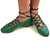 Highland Dance  Irish Jig Shoes - S.O.B with Jingles Green