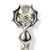 Thistle Pewter Kilt Pin Crossed Leaves