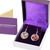 Silver Plated C.R.M Heathergem Ear Rings