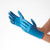 Hands Wearing Blue Nitrile Gloves