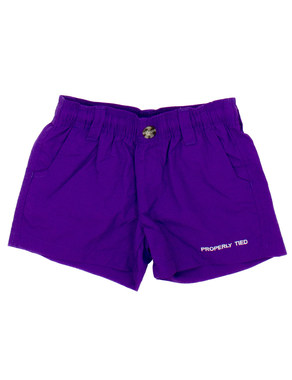 Properly Tied Boys Mallard 2.0 Shorts - Blue On the Hook Fish Print main image 0