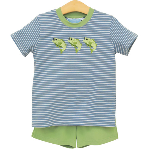 Trotter Street Kids *HOOKED ON FISHING* Short Set