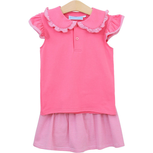 Trotter Street Kids *CAMILLA SKORT SET* Pink Stripe