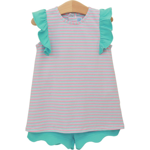 Trotter Street Kids *RUBY SHORT SET* Multi Stripe