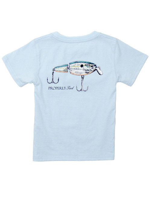 Properly Tied *SWIMBAIT* Boys SS Tee--Periwinkle