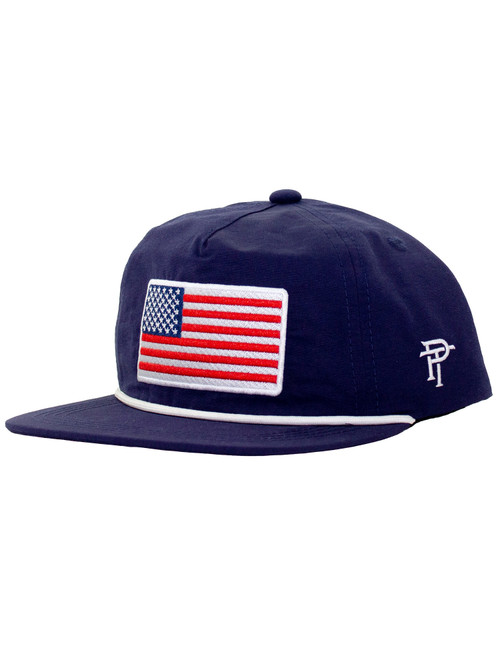 Properly Tied *AMERICAN FLAG* Boys Classic Rope Hat