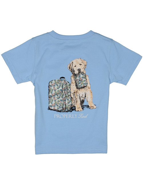 Properly Tied *STUDY BUDDY* Boys SS Tee--Light Blue