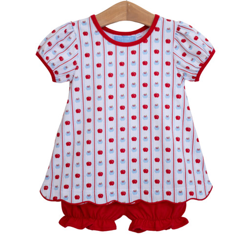 Trotter Street Kids *APPLE PRINT* Bloomer Set