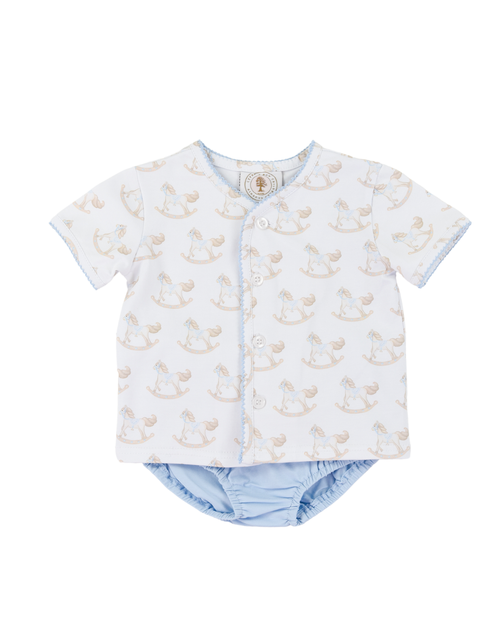 Cypress Row *RICHMOND ROCKING HORSE* Little Layette Set
