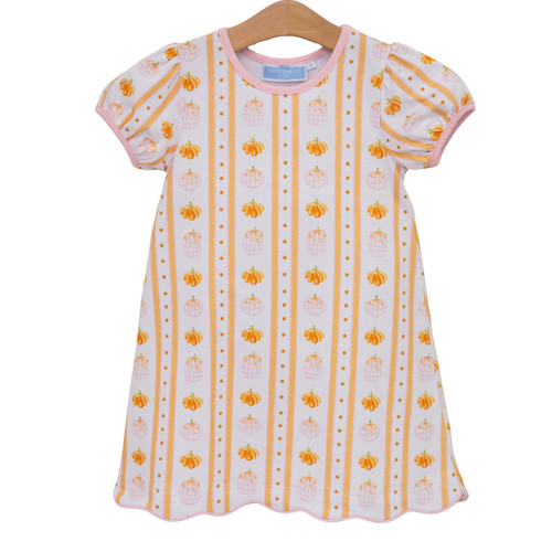 Trotter Street Kids *PUMPKIN PATCH* Scalloped Dress